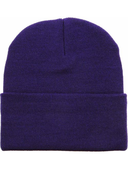 Thick and Warm Mens Daily Cuffed Beanie OR Slouchy Made in USA for USA Knit HAT Cap Womens Kids