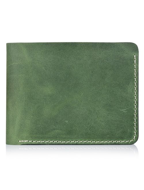 Secret Felicity Men's Genuine Leather Bifold Wallet,Entirely Handmade (SF1001)