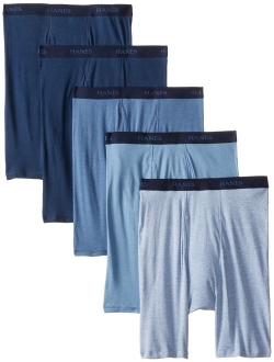 Ultimate Men's 5-Pack Assorted Long Leg Boxer with ComfortFlex Waistband Briefs