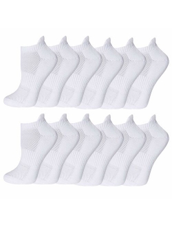 6 Pairs Non-Slip No Show Socks Women Men Low Cut Casual Running Athletic Cotton Socks