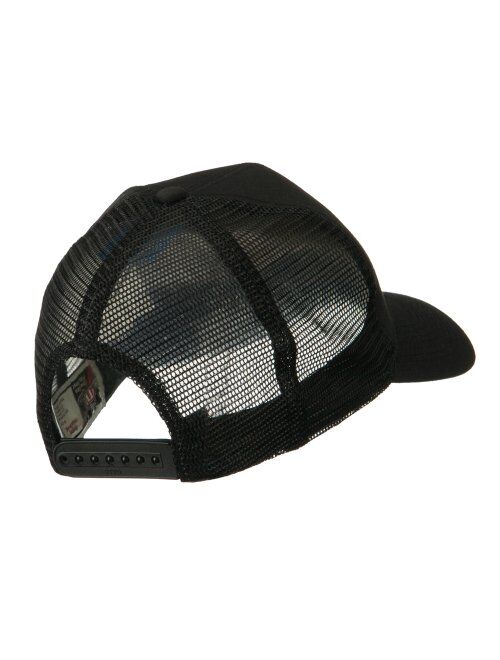 e4Hats.com 6 Panel Mesh American Flag White Patch Cap