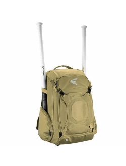 Easton Walk-Off IV Bat & Equipment Backpack Bag | Baseball Softball | 2020 | 2 Bat Sleeves | Vented Shoe Pocket | External Helmet Holder | Zippered Side Pockets | Valuabl