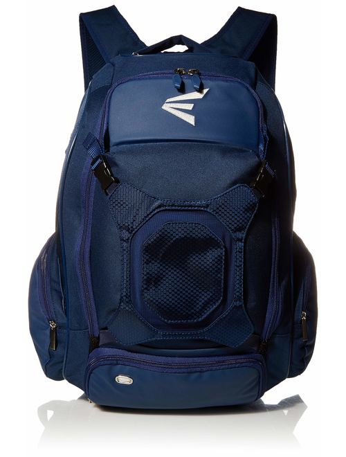 Easton Walk-Off IV Bat & Equipment Backpack Bag | Baseball Softball | 2020 | 2 Bat Sleeves | Vented Shoe Pocket | External Helmet Holder | Zippered Side Pockets | Valuabl