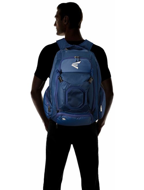 Easton Walk-Off IV Bat & Equipment Backpack Bag | Baseball Softball | 2020 | 2 Bat Sleeves | Vented Shoe Pocket | External Helmet Holder | Zippered Side Pockets | Valuabl