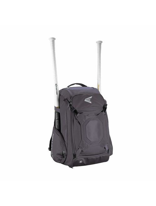 Easton Walk-Off IV Bat & Equipment Backpack Bag | Baseball Softball | 2020 | 2 Bat Sleeves | Vented Shoe Pocket | External Helmet Holder | Zippered Side Pockets | Valuabl