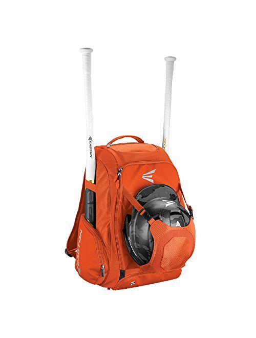 Easton Walk-Off IV Bat & Equipment Backpack Bag | Baseball Softball | 2020 | 2 Bat Sleeves | Vented Shoe Pocket | External Helmet Holder | Zippered Side Pockets | Valuabl