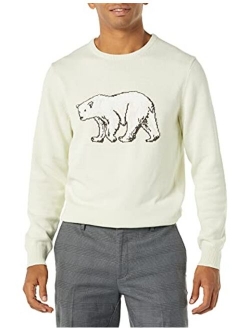 Amazon Brand - Goodthreads Men's Soft Cotton Multi-Color Striped Crewneck Sweater