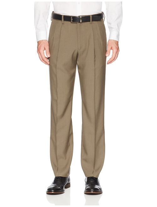 Franklin Tailored Men's Standard Expandable Waist Classic-Fit Pleated Dress Pants