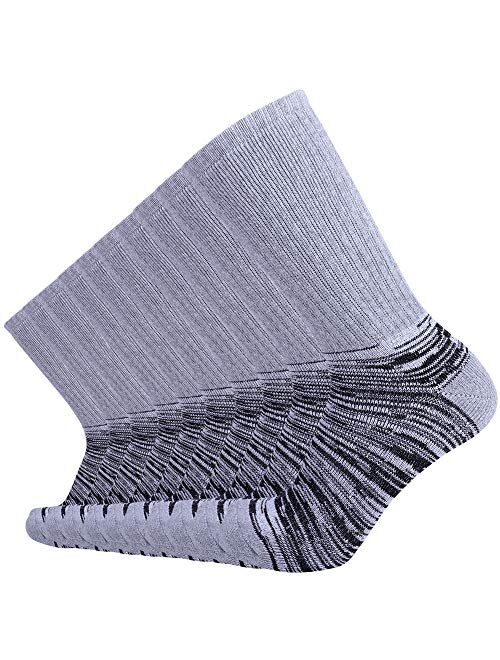 Enerwear 10P Pack Men's Cotton Moisture Wicking Heavy Cushion Crew Socks