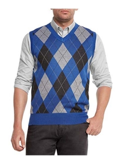 True Rock Men's Argyle V-Neck Sweater Vest