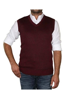 True Rock Men's Argyle V-Neck Sweater Vest