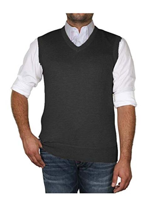 True Rock Men's Argyle V-Neck Sweater Vest