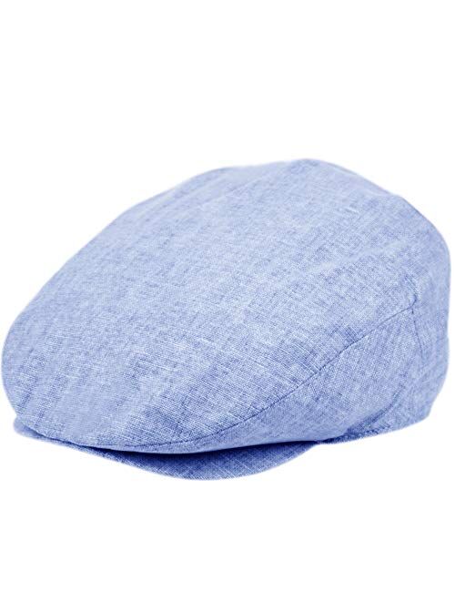 Epoch hats Men's Linen Flat Ivy Gatsby Summer Newsboy Hats