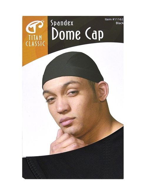 Titan Classic Spandex Dome Cap (BLACK) #11162 (1 PC)