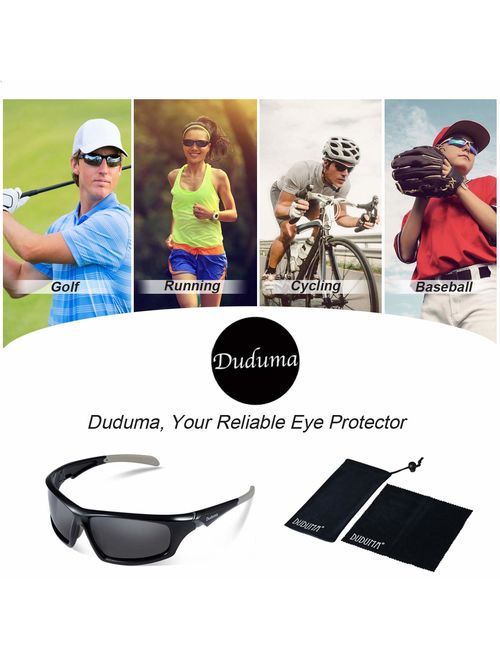 Duduma Tr639 Polarized Sports Sunglasses for Baseball Cycling Fishing Golf Superlight Frame