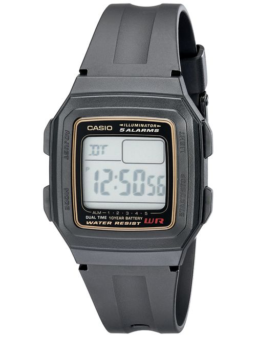 Casio Men's F201WA-9A Multi-Function Alarm Sports Watch