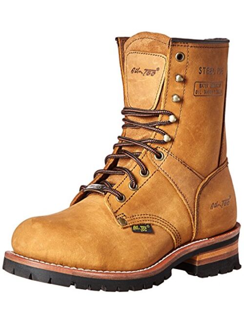 Ad Tec Men's 9" Super Logger Steel Toe Leather Work Boots | Oil Resistant Lug Sole