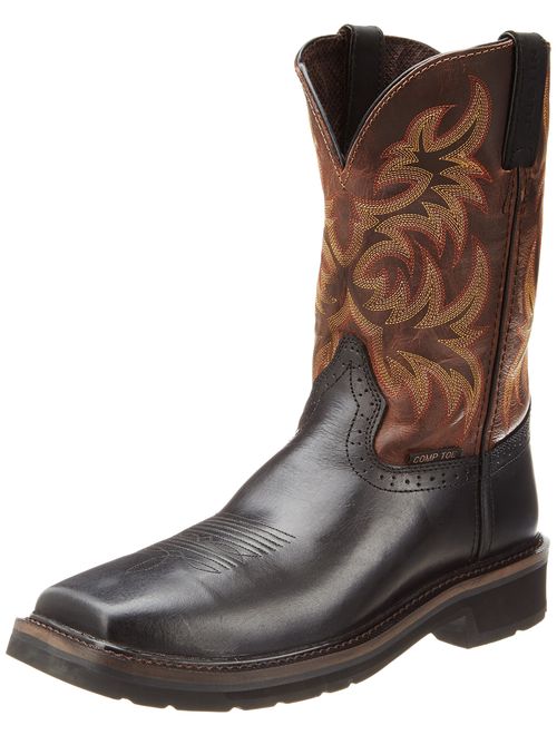 Justin Original Work Boots Men's Stampede Square Toe Composite Work Boot