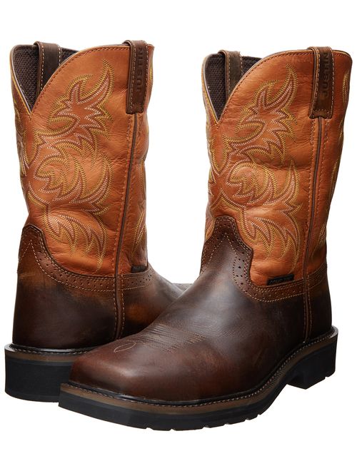 Justin Original Work Boots Men's Stampede Square Toe Composite Work Boot