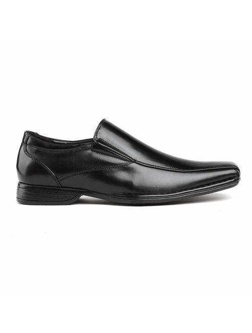 bruno marc men's giorgio leather lined dress loafers shoes