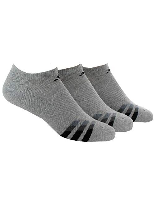 Adidas Men's Cushioned No Show Socks (3-Pack)