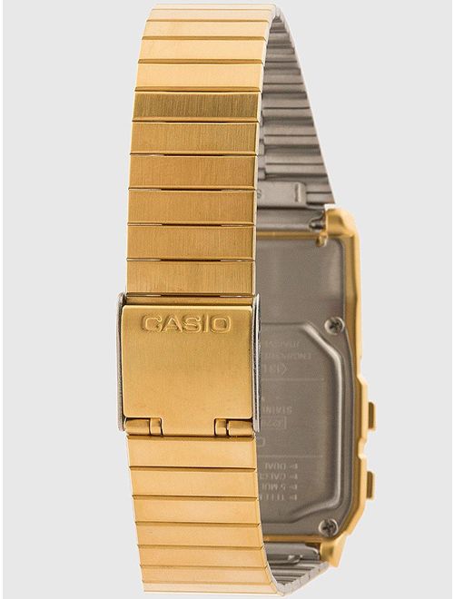 Casio #DBC611G-1D Men's Gold Tone 25 Memory Calculator Databank Watch