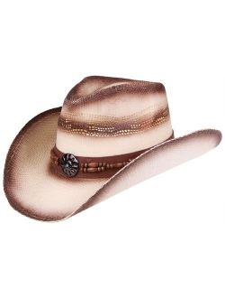 Enimay Western Outback Cowboy Hat Men's Women's Style Straw Felt Canvas