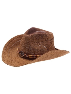 Enimay Western Outback Cowboy Hat Men's Women's Style Straw Felt Canvas