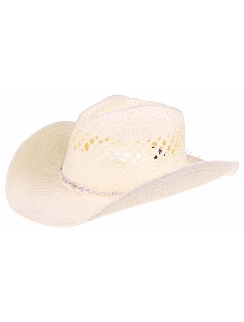 Enimay Western Outback Cowboy Hat Men's Women's Style Straw Felt Canvas