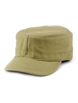 NYFASHION101 Fashionable Solid Color Unisex Fitted Army Military Cadet Cap