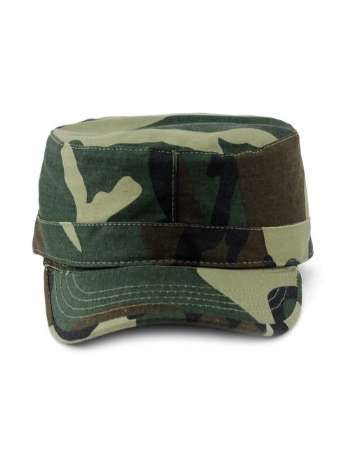 NYFASHION101 Fashionable Solid Color Unisex Fitted Army Military Cadet Cap