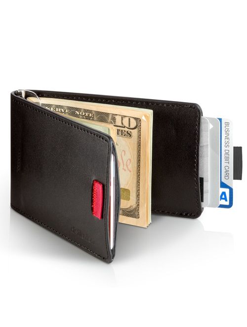 Distil Union Slim Wallets for Men - Minimalist Bifold Wallets with Money Clip