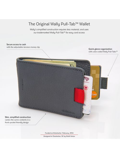 Distil Union Slim Wallets for Men - Minimalist Bifold Wallets with Money Clip