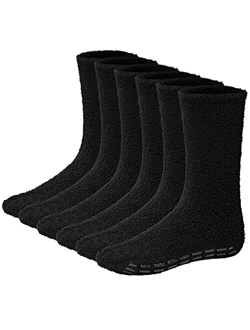 Warm Fuzzy Socks Ultra Soft Mens 6-pack Assorted By DEBRA WEITZNER