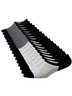 Jormatt 8 Pairs Mens No Show Socks Mesh Knit Non Slip Low Cut Casual Socks