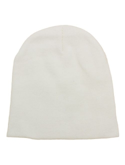 Short Plain Beanie - Winter Unisex Plain Knit Hat