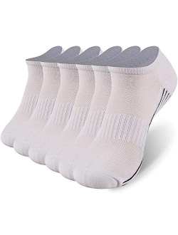 Bamboo Socks, Sunew Unisex Super Soft Cushioned Comfortable Wicking Moisture No Show/Low-cut Workout Socks 1/3/6 Pairs