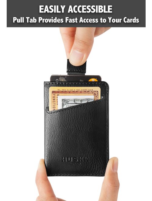 Buy HUSKK Men Wallet - RFID Minimalist Slim Front Pocket Card Travel ...