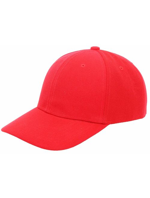 Men's Plain Baseball Cap Adjustable Curved Visor Hat