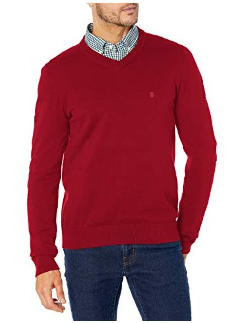 IZOD Men's Premium Essentials Solid V-Neck 12 Gauge Sweater