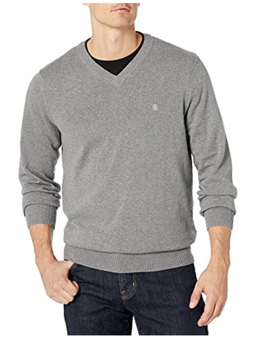 IZOD Men's Premium Essentials Solid V-Neck 12 Gauge Sweater