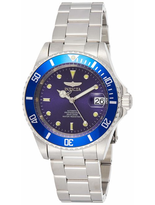 Invicta Men's 9094OB Pro Diver Collection Stainless Steel Watch with Link Bracelet, Silver/Blue