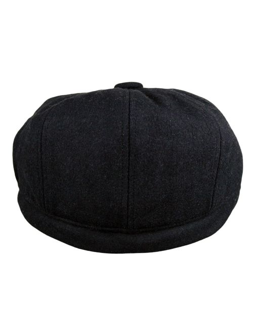 Wonderful Fashion Men's 5 Panel Vintage Style Wool Blend Gatsby Ivy Newsboy Hat