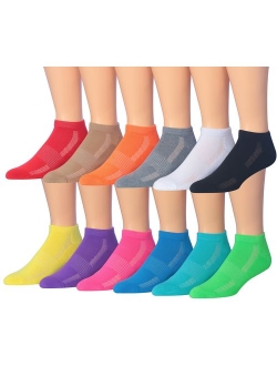 James Fiallo Men's 12-Pairs Low Cut Athletic Sport Socks