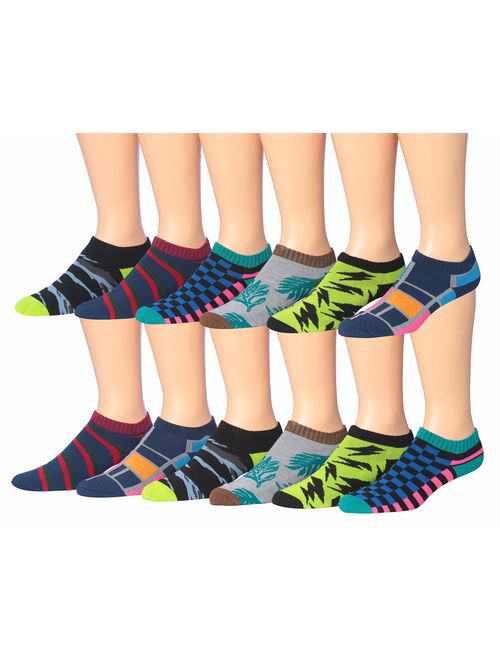 James Fiallo Men's 12-Pairs Low Cut Athletic Sport Socks