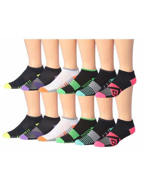 James Fiallo Men's 12-Pairs Low Cut Athletic Sport Socks