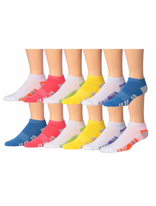 James Fiallo Men's 12-Pairs Low Cut Athletic Sport Socks