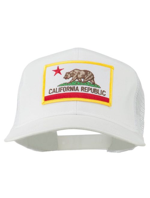 e4Hats.com California State Flag Patched Twill Mesh Cap