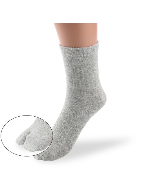 NUOLUX Cotton Socks,Toe Socks,Elastic Cotton Tabi Socks Pack of 3