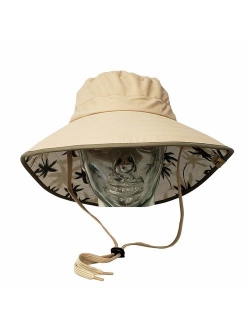 Sun Protection Zone Unisex Lightweight Adjustable Outdoor Booney Hat (100 SPF, UPF 50+)